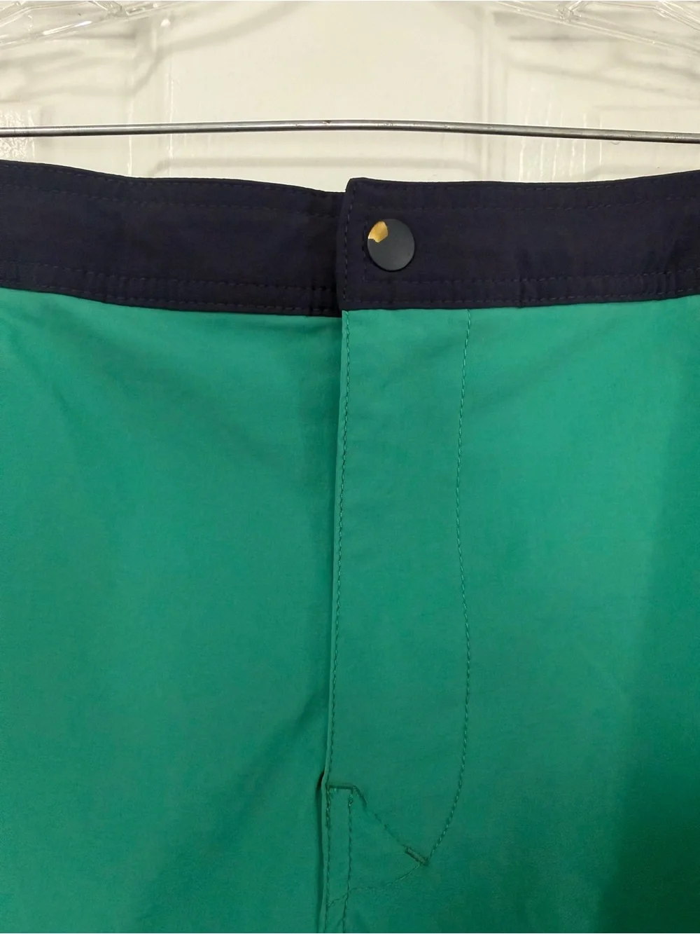 J.Crew Men’s Green Swim Trunks Board Shorts Size 35 Mesh Lined